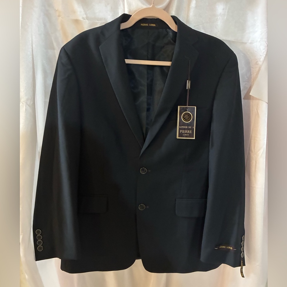 Pierre Loren Men's Elegant Dark Blazer